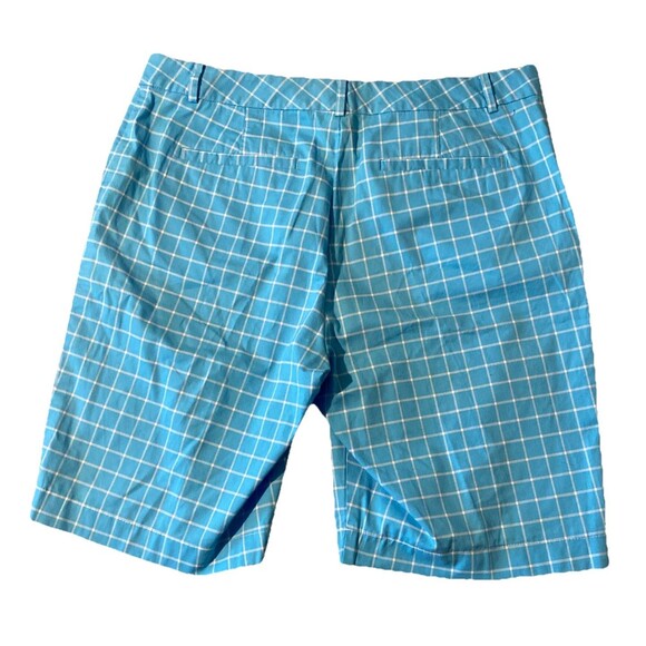 Lauren Ralph Lauren Turquoise Check Women's Bermudas - Picture 2 of 5